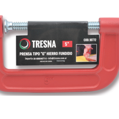 PRENSA TIPO `G` HIERRO FUNDIDO 5` `TRESNA`