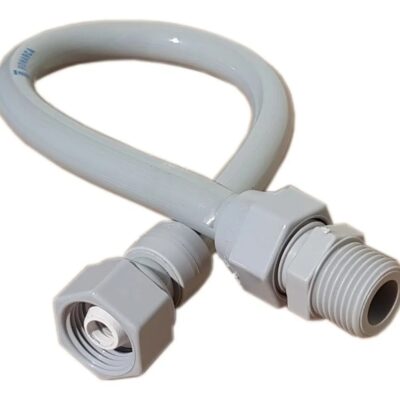 FLEXIBLE PLASTICO REGULABLE 1/2 X 30 CM.