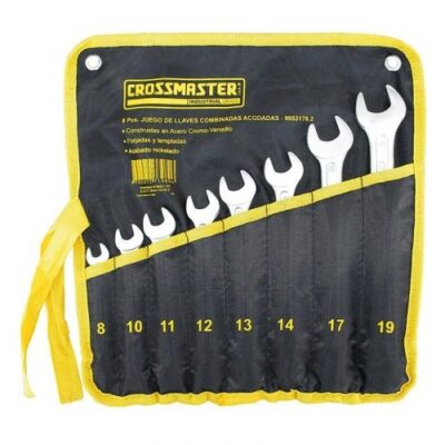 JGO. 8 LLAVES COMBINADAS ACODADAS.METRICAS `CROSS`