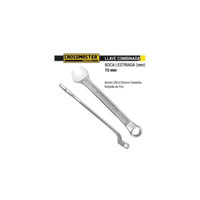 LLAVE COMB. ACODADA 15 MM. `CROSS`- 7