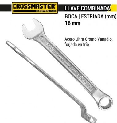 LLAVE COMB. ACODADA 16 MM. `CROSS`- 7