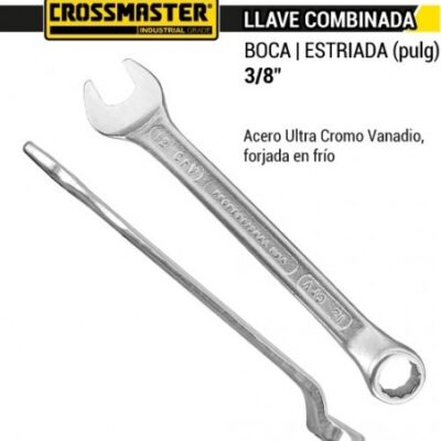 LLAVE COMB. ACODADA 3/8 `CROSS`- 7