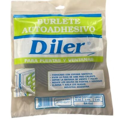 BURLETE AUTOADHESIVO DE 15 X 5 X 5