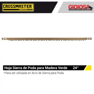 HOJA SIERRA PODA LEÑA VERDE 24` `CROSS`- 5