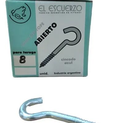 PITON ABIERTO C/TOPE NO.8 X 50 `EL ESCUERZO`