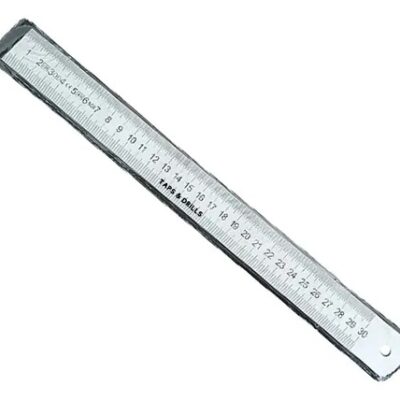 REGLA DE ACERO INOX. DE 30 CM. IMPORTADA