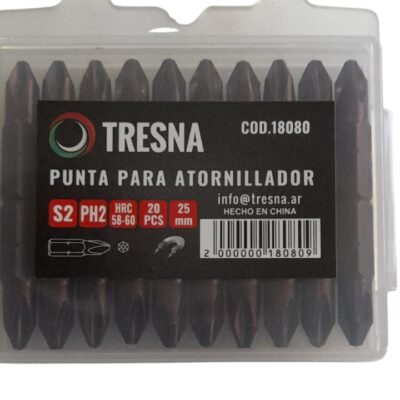 PUNTA ATORNILLAR PH2 X 25 MM. X 10 UN. `STAX`