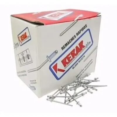 CAJA DE REMACHES 4 X 25 X 500 ALUM. NEGRO