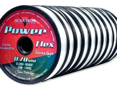 TANZA PESCA 0,80 MM. X 6 UN. ROLLO X 100 MTS. TTE.