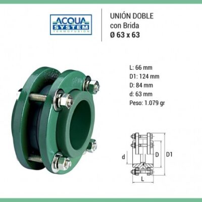 UNION DOBLE 63 `ACQUA SYSTEM`
