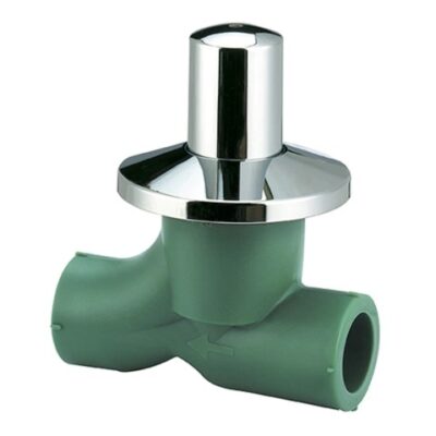 LLAVE DE PASO C/FIJACION 20MM CABEZAL POLIM/BCE `ACQUA SYSTEM`