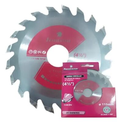 SIERRA CIRCULAR PUNTA DE WIDIA 20` X 60 DTS.