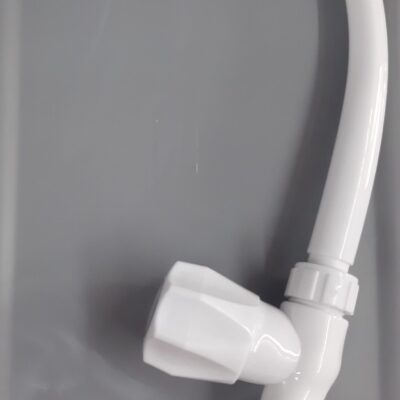 CANILLA PARA MESADA DE 1 AGUA PLASTICA BLANCA