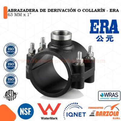 ABRAZADERA DE DERIVACION 63 X 1/2 PVC