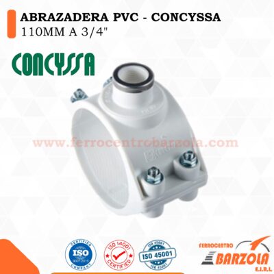 ABRAZADERA DE DERIVACION 110 X 3/4 PVC