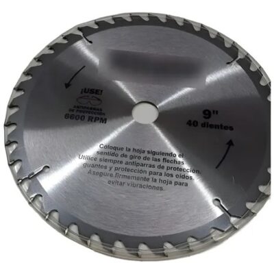SIERRA CIRCULAR PUNTA DE WIDIA 9` X 40 DTS.