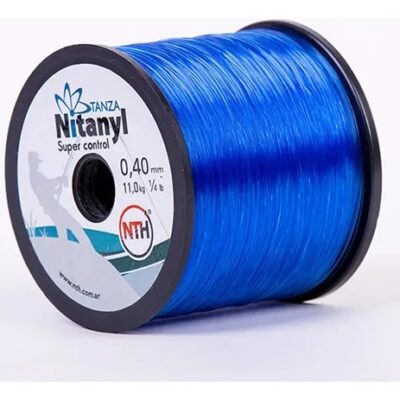 TANZA PESCA 0,35 MM. X 12 UN. ROLLO X 100 MTS. AZUL