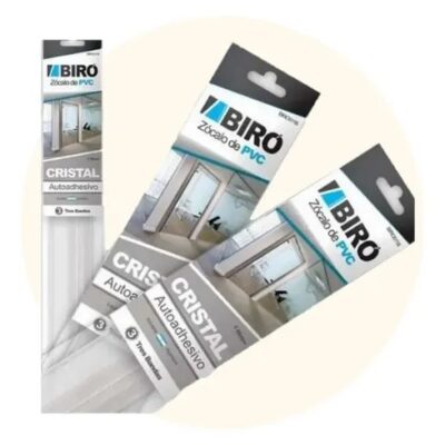 ZOCALO PVC TRANSPARENTE X 1 MTS. `BIRO`