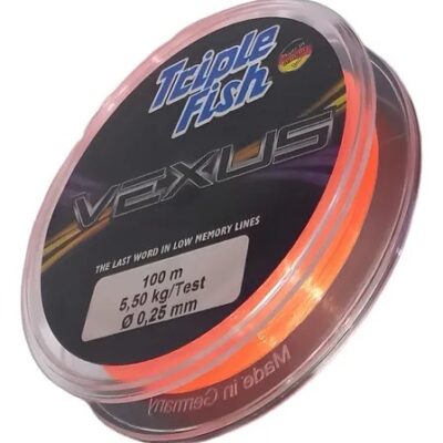 TANZA PESCA 0,25 MM. X 12 UN. ROLLO X 100 MTS. FLUO