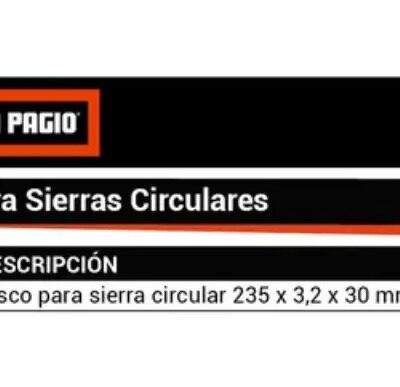 SIERRA CIRCULAR 235 X 3,0X 40 DTS `DOWEN`