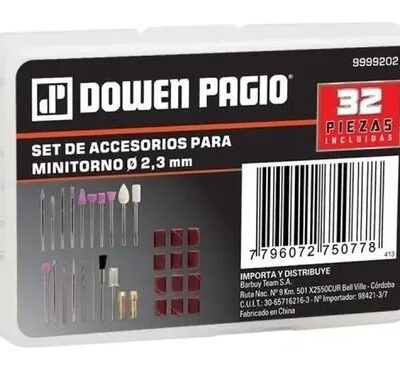 SET 32 PZS P/MINITORNO 2,3 MM. `DOWEN`