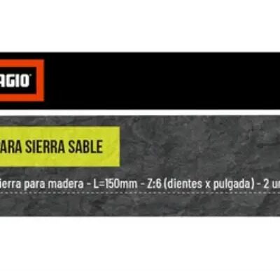 HOJA SIERRA SABLE P/MADERA L.150 6DXPU X2UN.DOWEN`